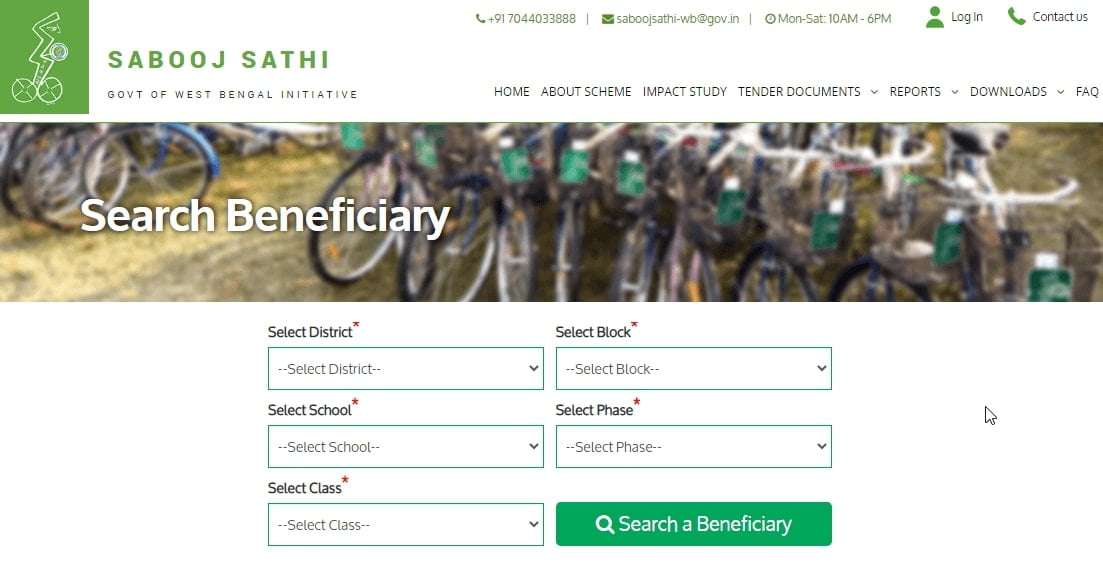 Students Beneficiary List - Sabooj Sathi Scheme