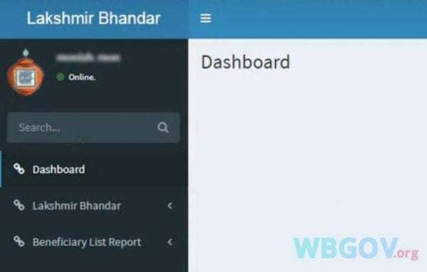 Lakshmir Bhandar Portal Dashboard