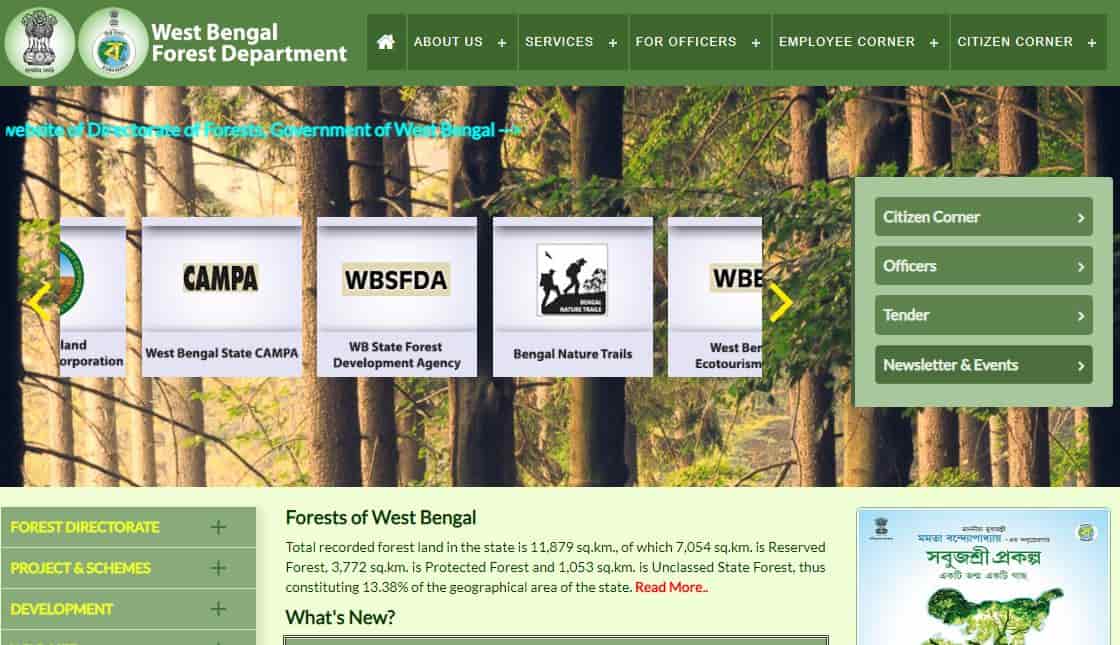 westbengalforest.gov.in Forest Department of West Bengal Government