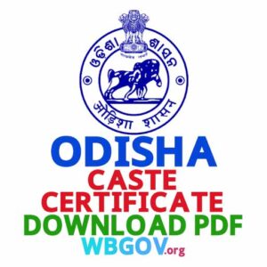 Odisha Caste Certificate Download at edistrict.odisha.gov.in