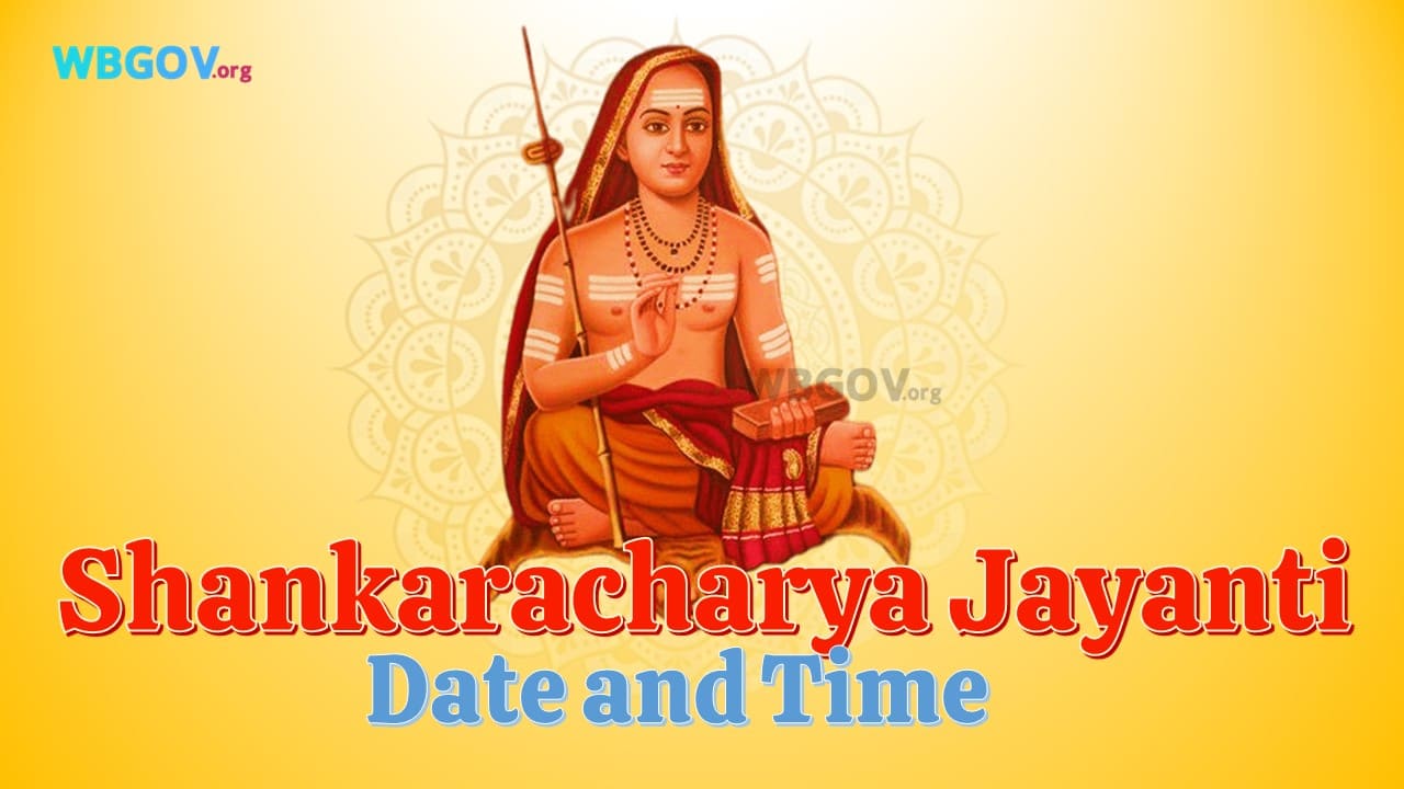 Shankaracharya Jayanti in India Date and Time